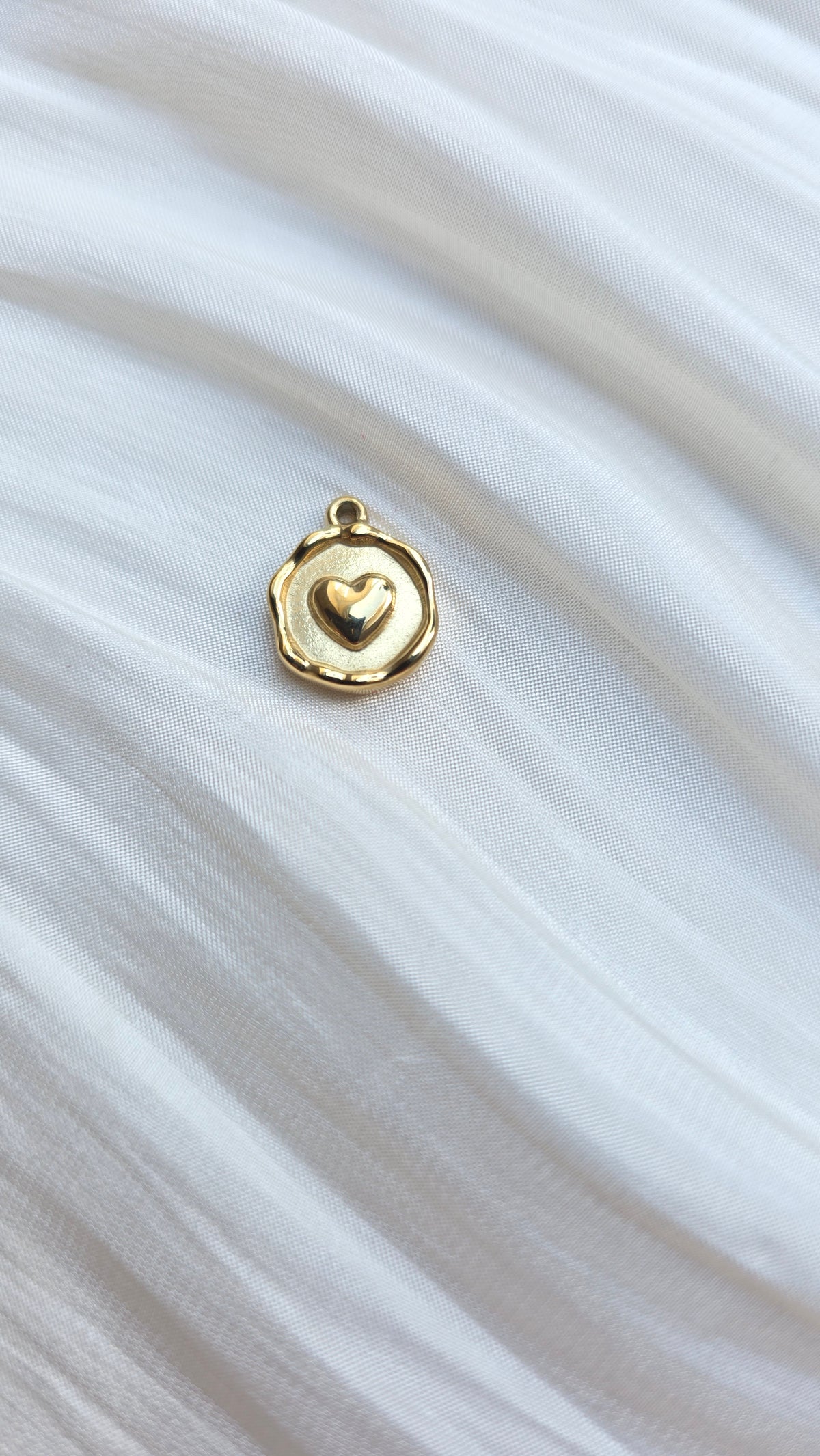 Heart Charm – 15 mm Stainless Steel Pendant