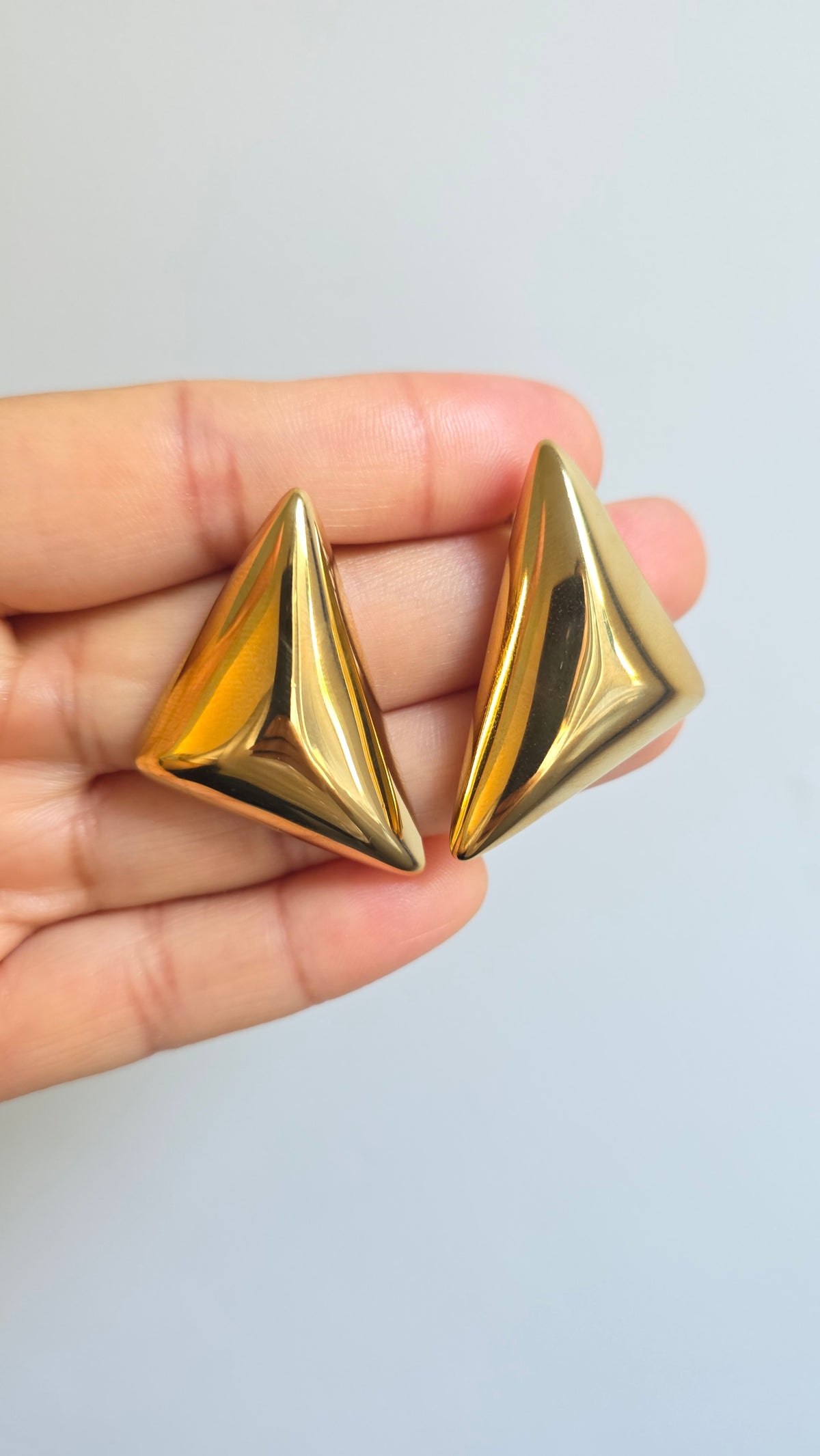 Gold Spike Earrings – Modern Geometric Statement Studs | Lusí