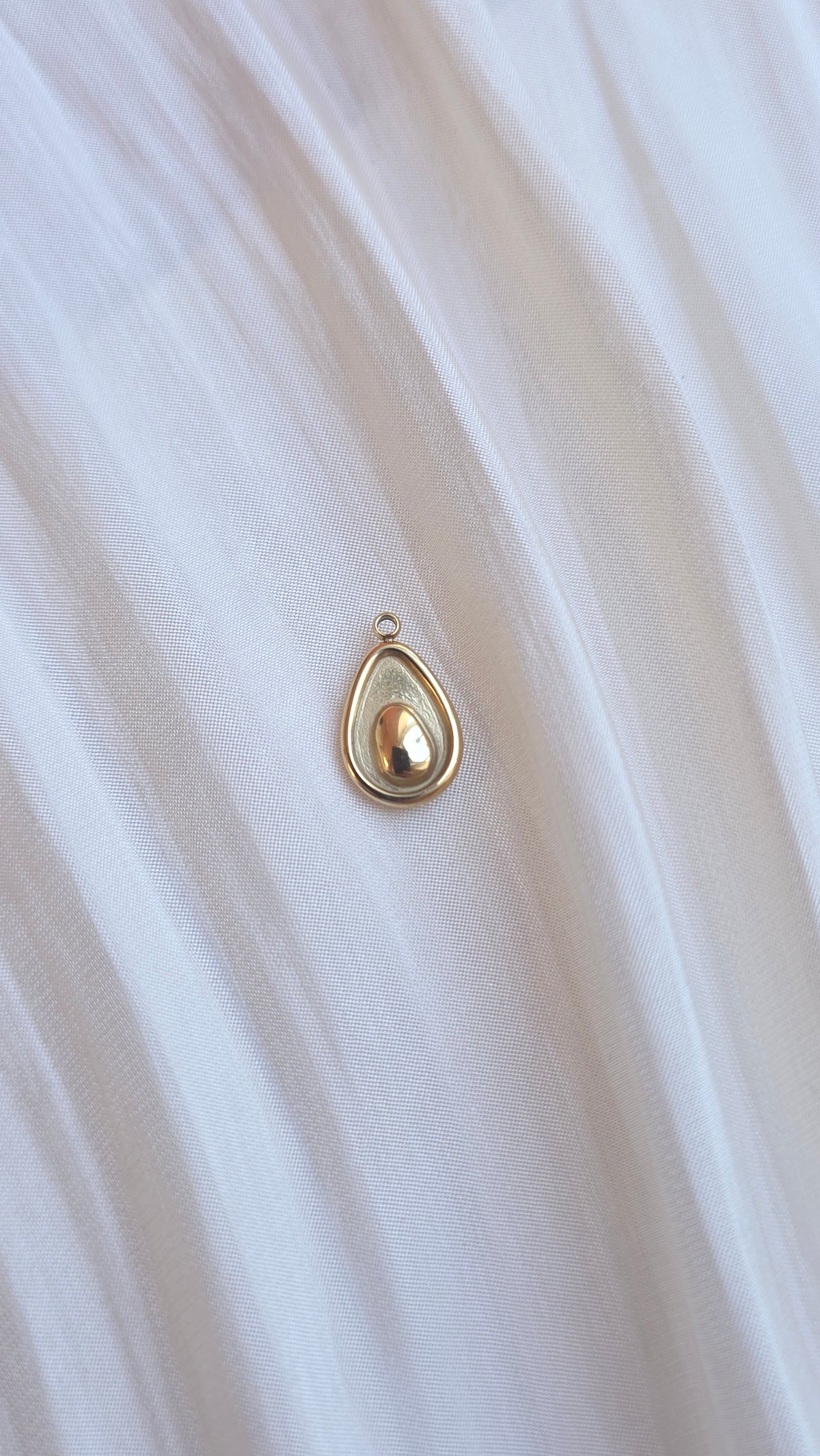 Avocado Charm – 16 mm Stainless Steel Pendant