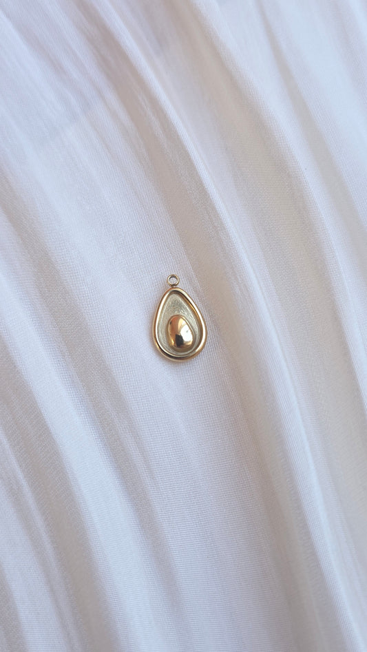 Avocado Charm – 16 mm Stainless Steel Pendant