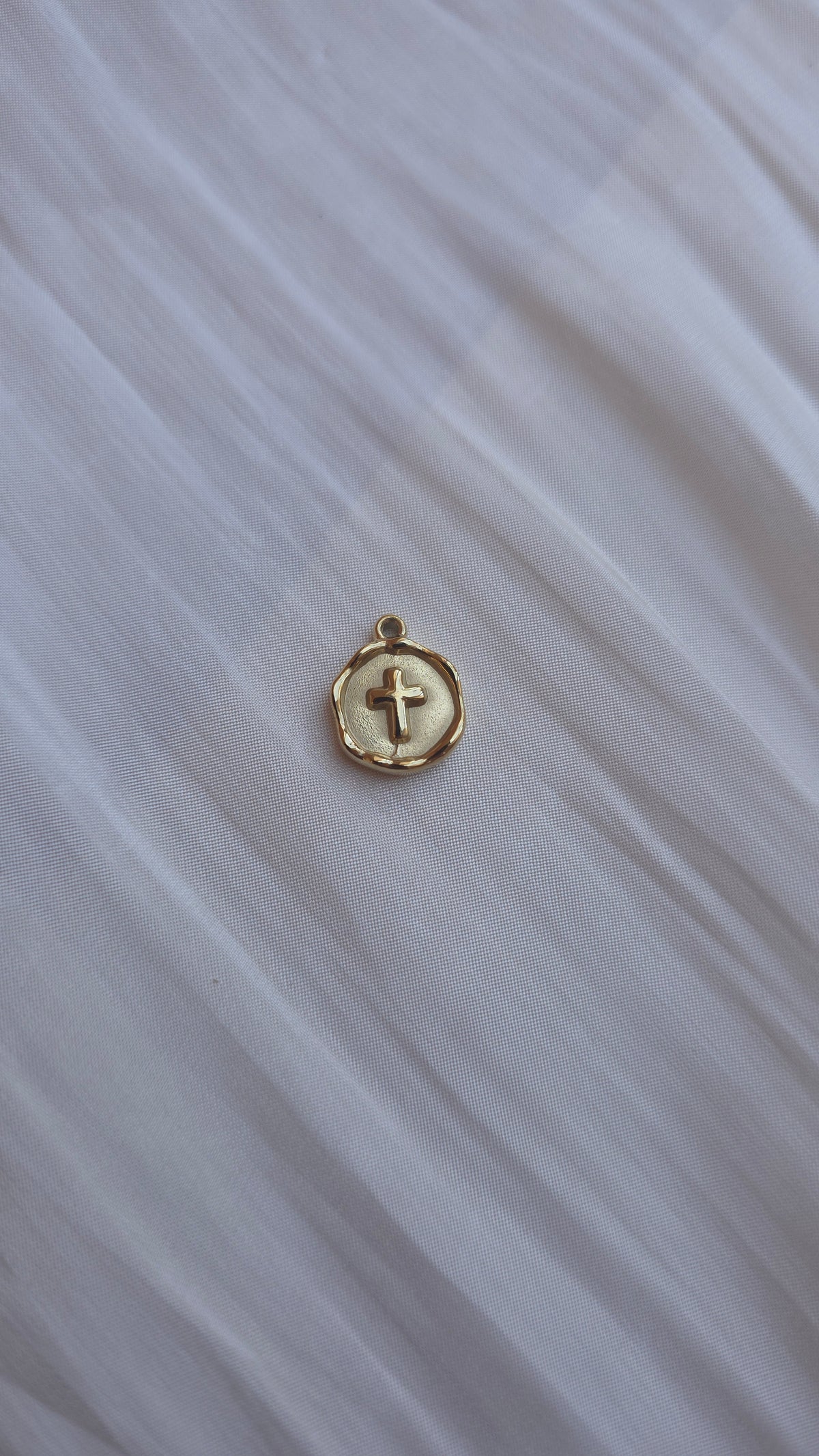 Cross Charm – 15 mm Stainless Steel Pendant