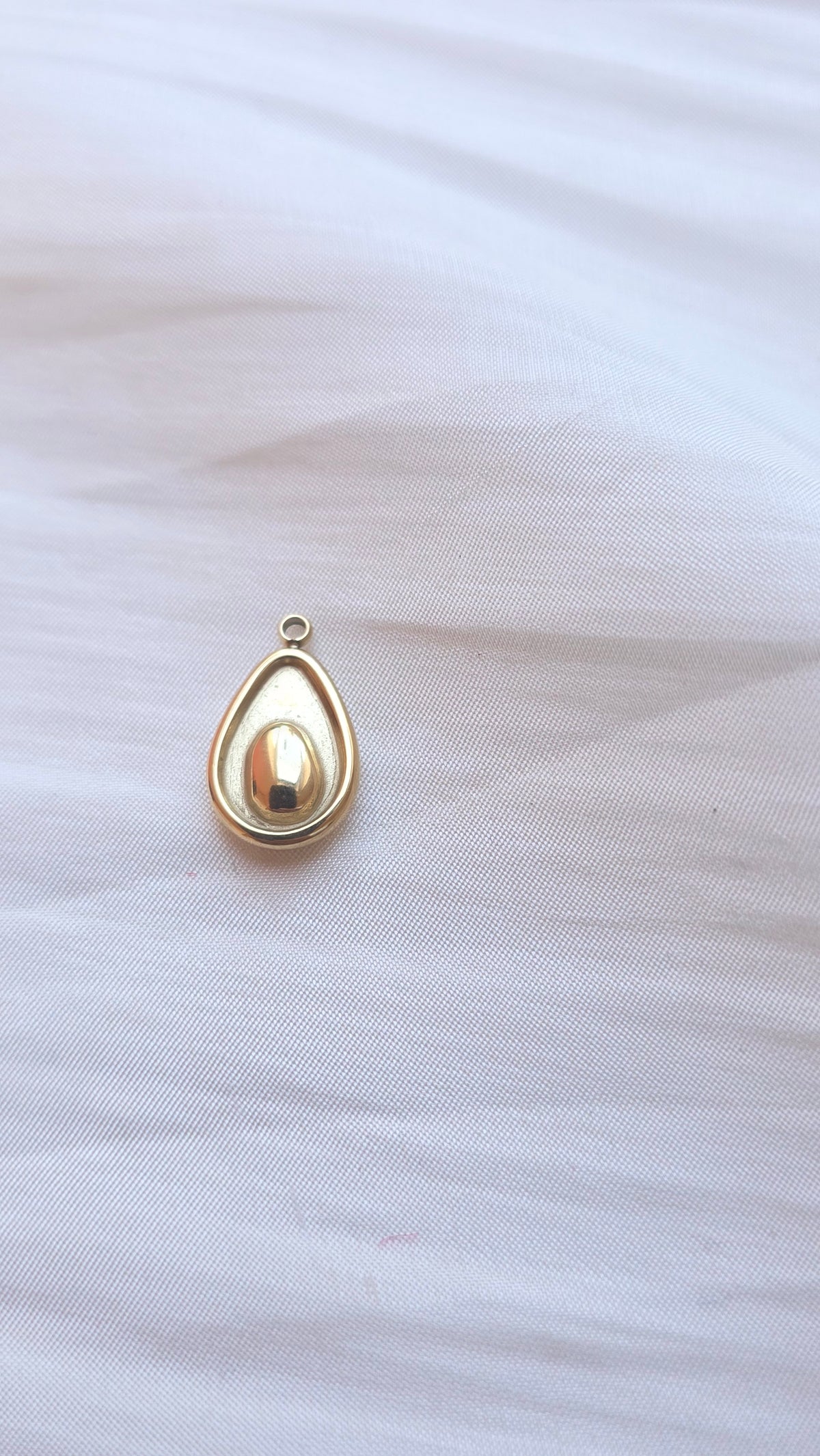 Avocado Charm – 16 mm Stainless Steel Pendant