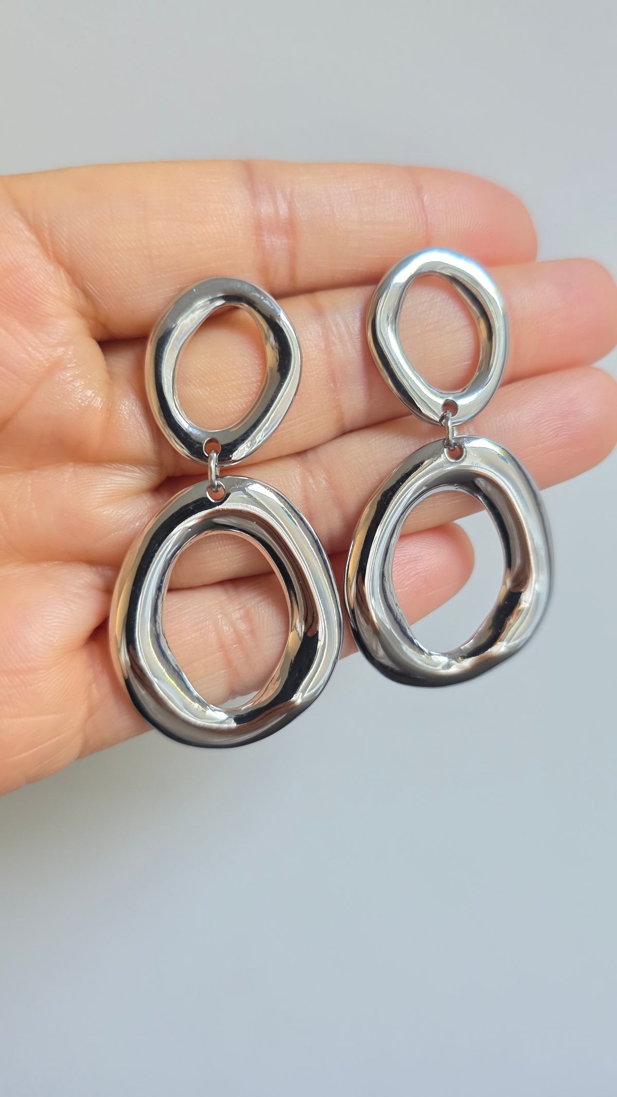 Organic ring Statement earrings